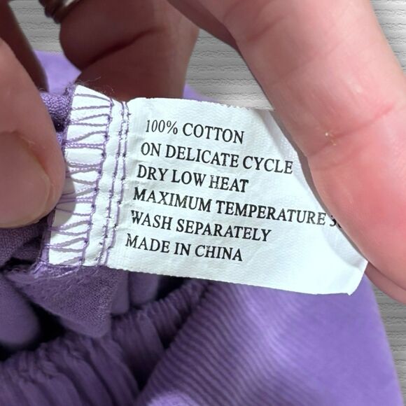 Lolly Wolly Doodle Micro Cord Corduroy Triple Ruffle Purple & Green Pants Size 4 - Picture 4 of 5